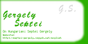 gergely septei business card